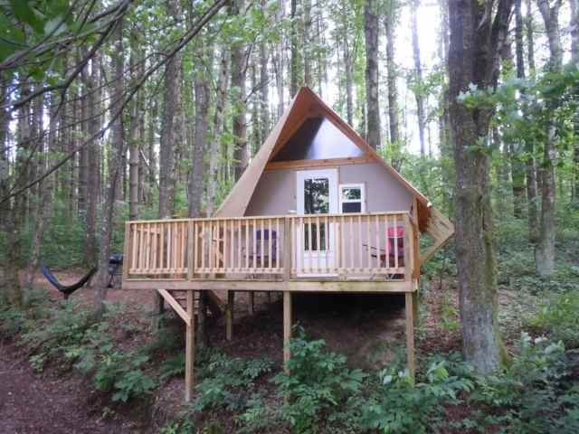 The Treehouse Glamping Cabin at Dragonfly Lake
